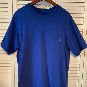 Supreme Size L Royal Blue Pocket Tee